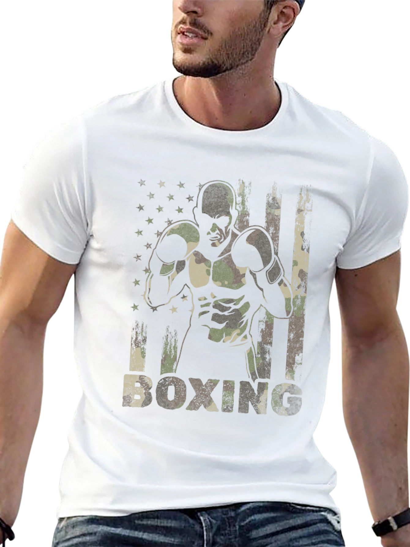 Military Boxing Camo T-Shirt