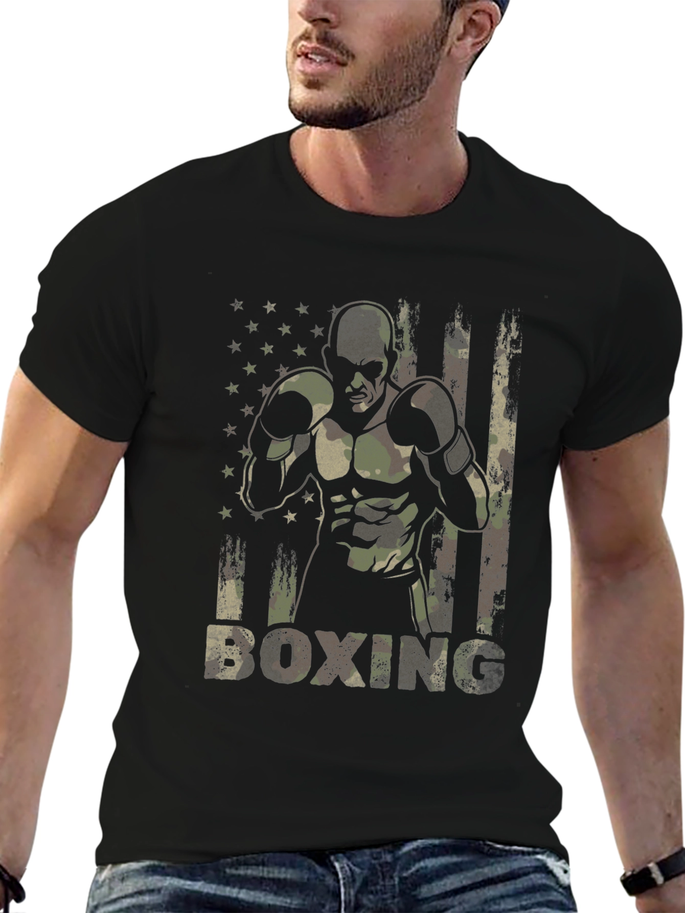 Military Boxing Camo T-Shirt
