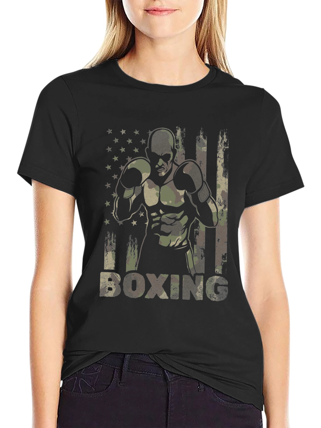 Military Boxing Camo T-Shirt