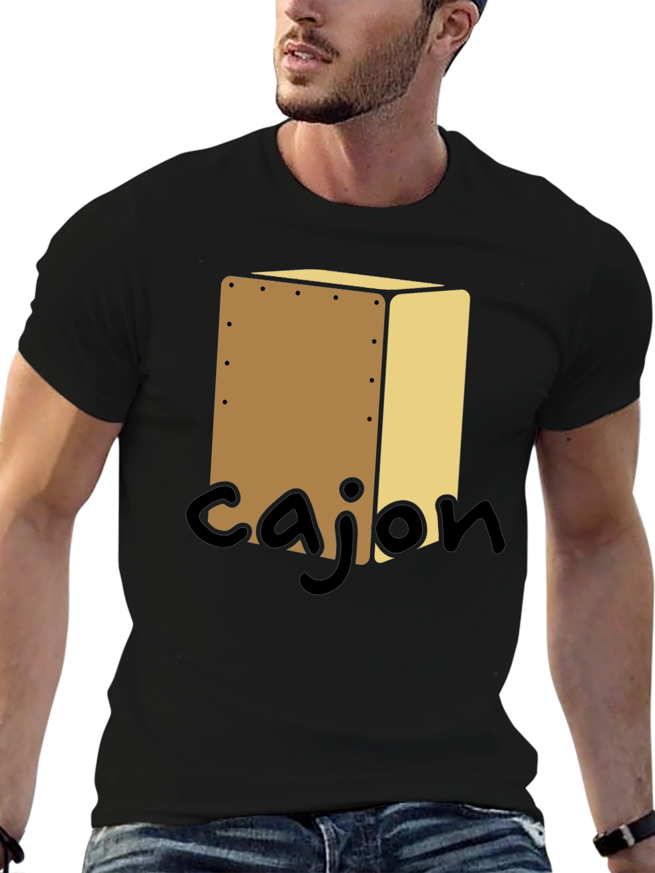 Cajon Drum Music T-Shirt