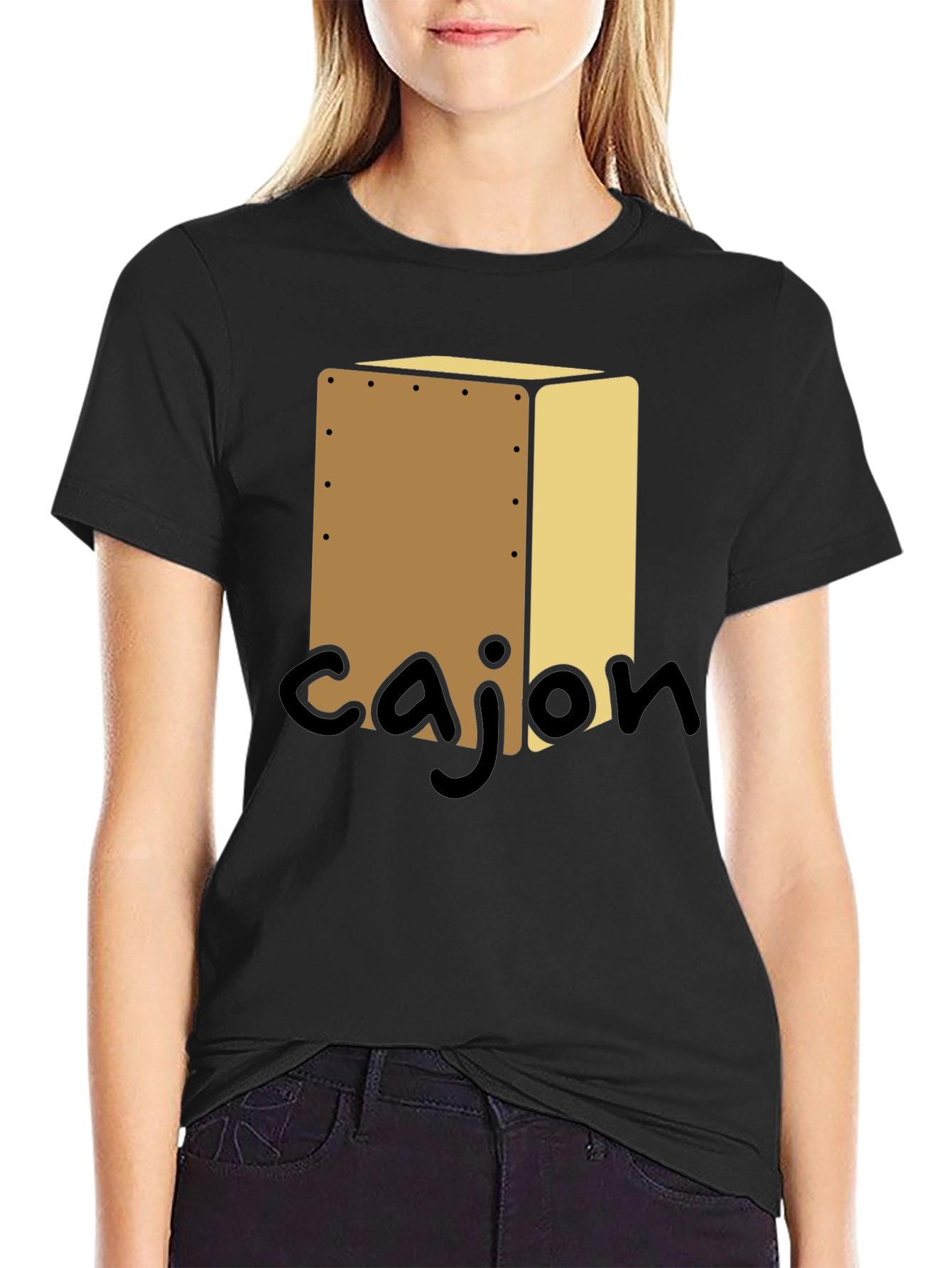 Cajon Drum Music T-Shirt
