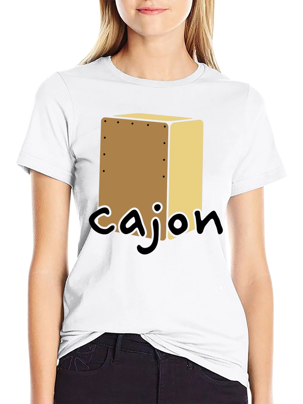Cajon Drum Music T-Shirt