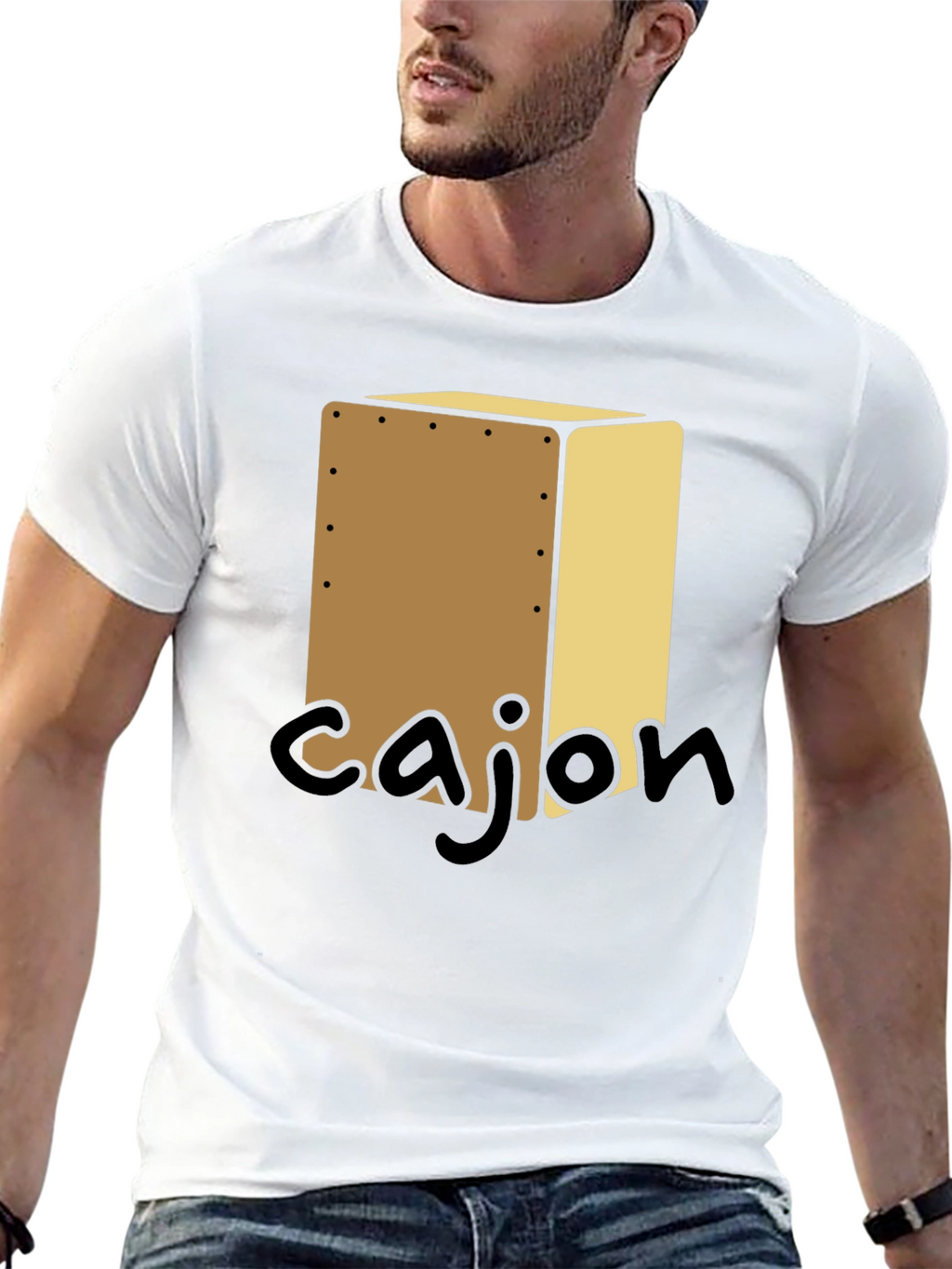 Cajon Drum Music T-Shirt