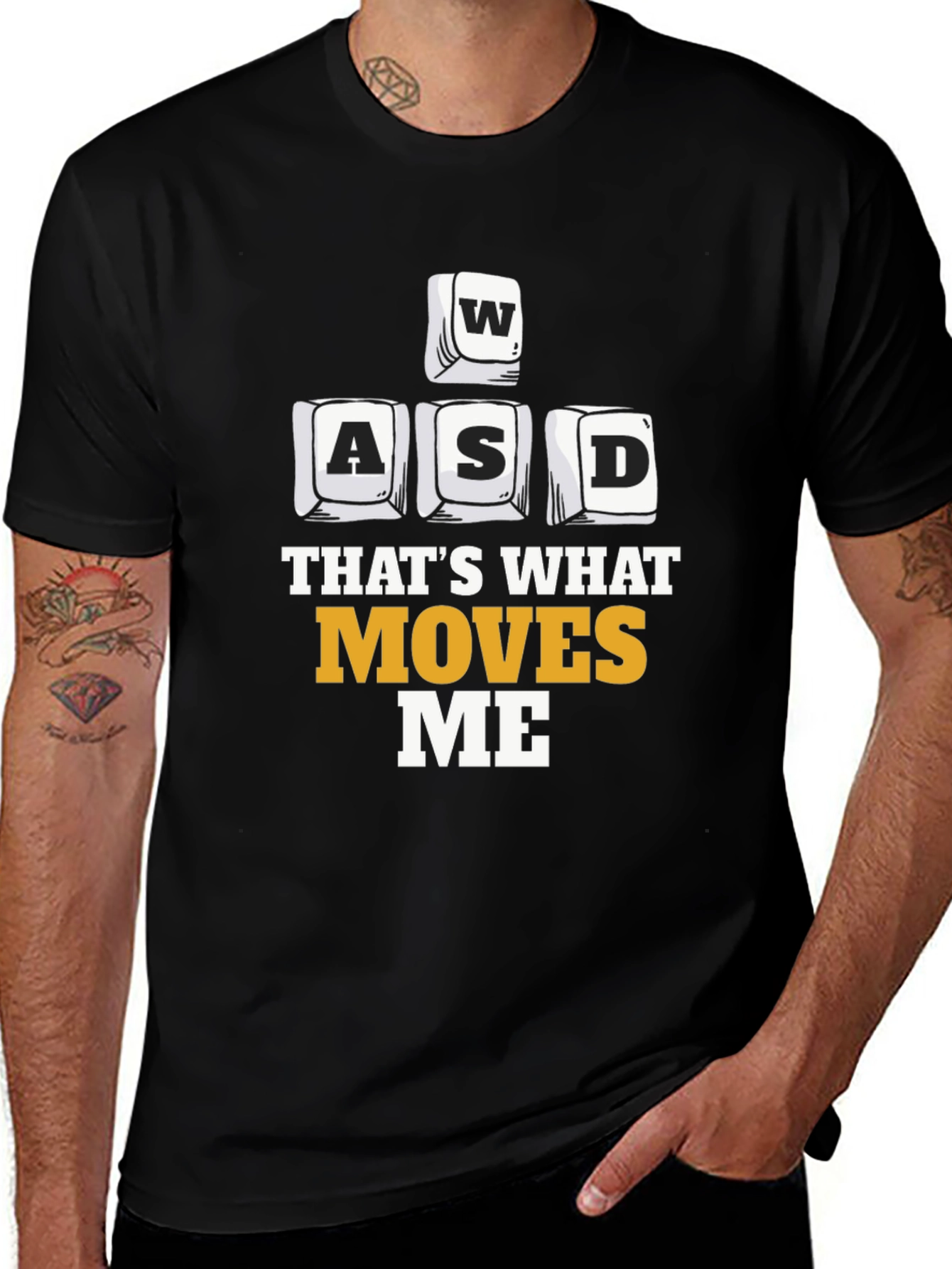 Gaming Keyboard WASD T-Shirt - Thats What Moves Me