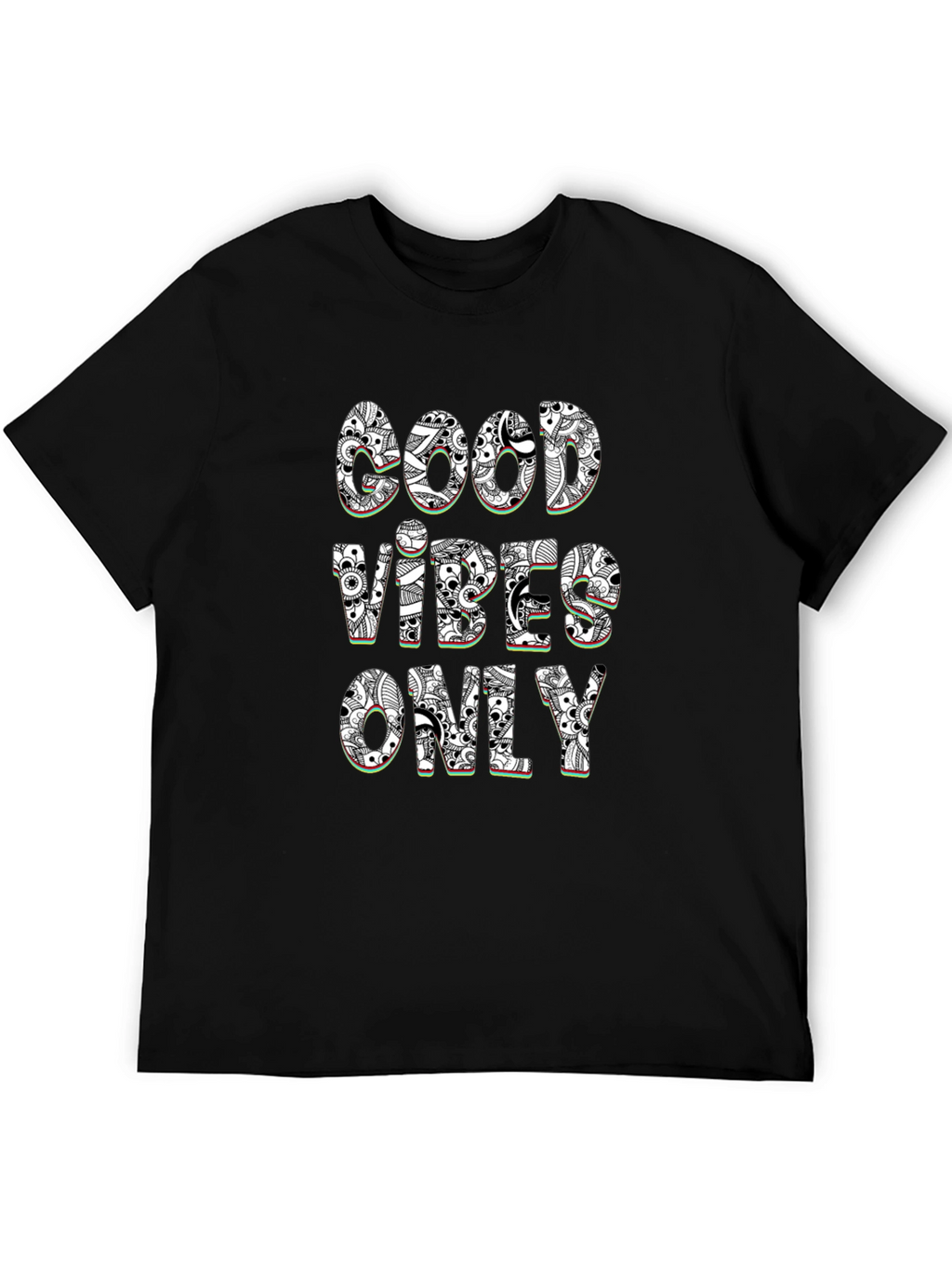 Good Vibes Only Graphic Tee - Stylish Black T-Shirt