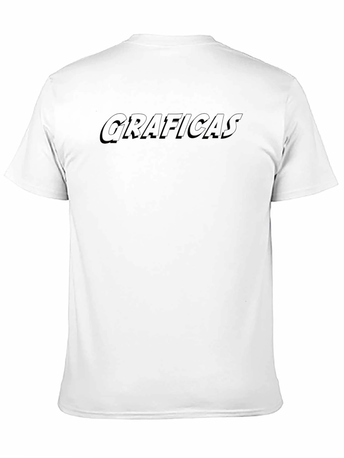 Graficas Black Embossed Graphic T-Shirt