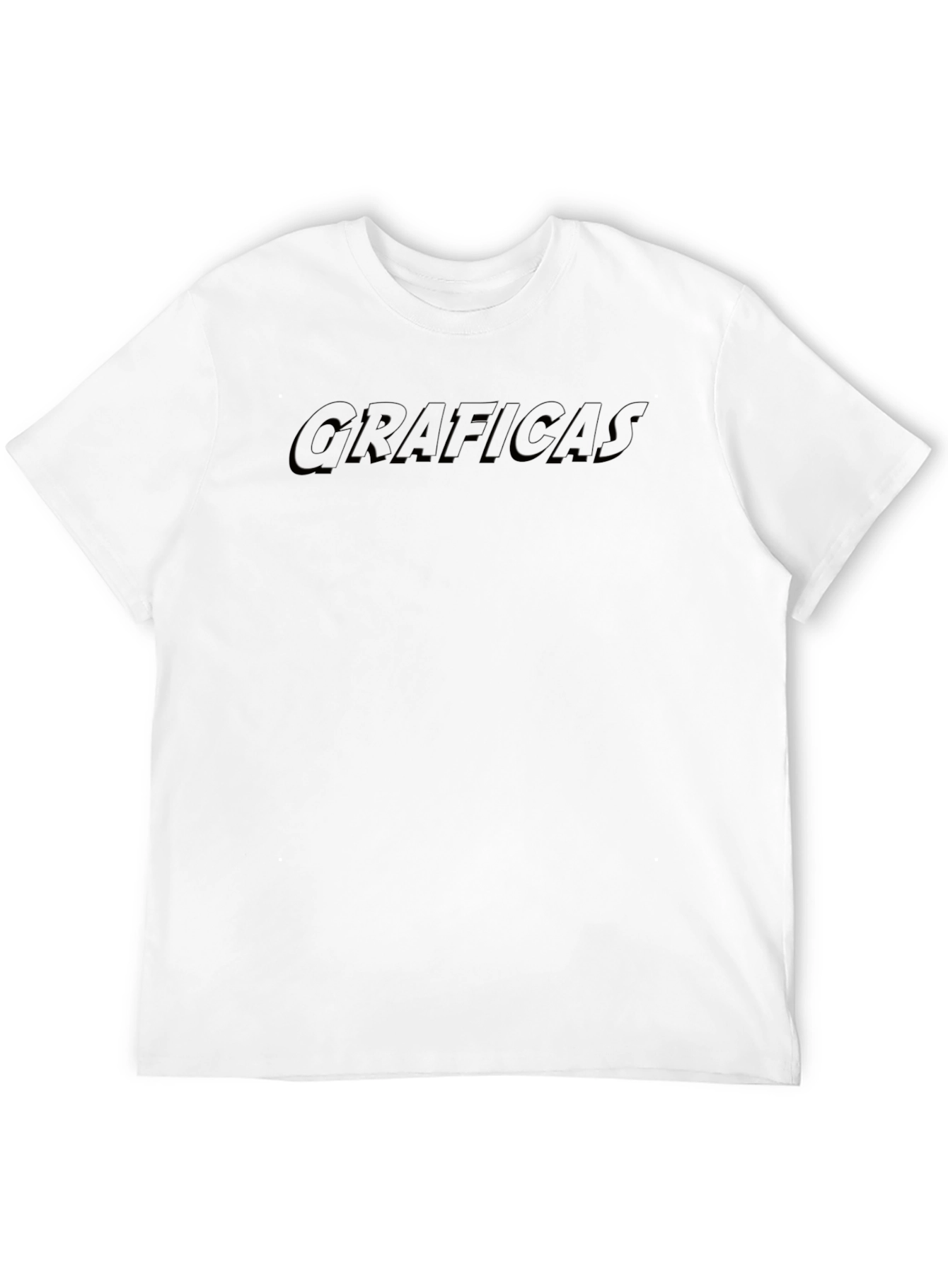 Graficas Black Embossed Graphic T-Shirt