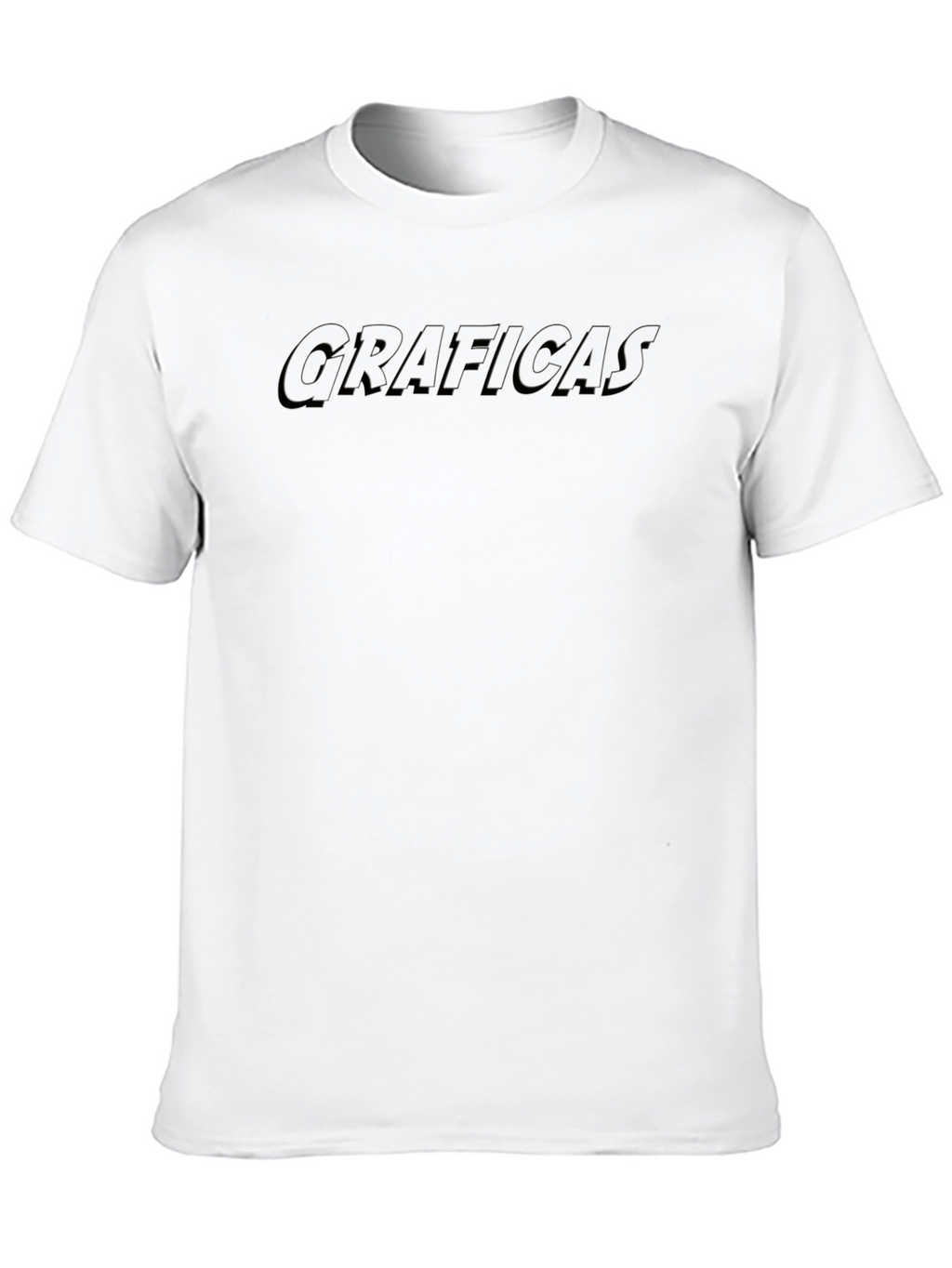Graficas Black Embossed Graphic T-Shirt