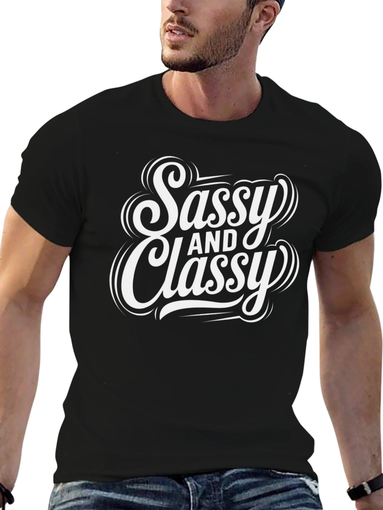 Sassy and Classy Black T-Shirt