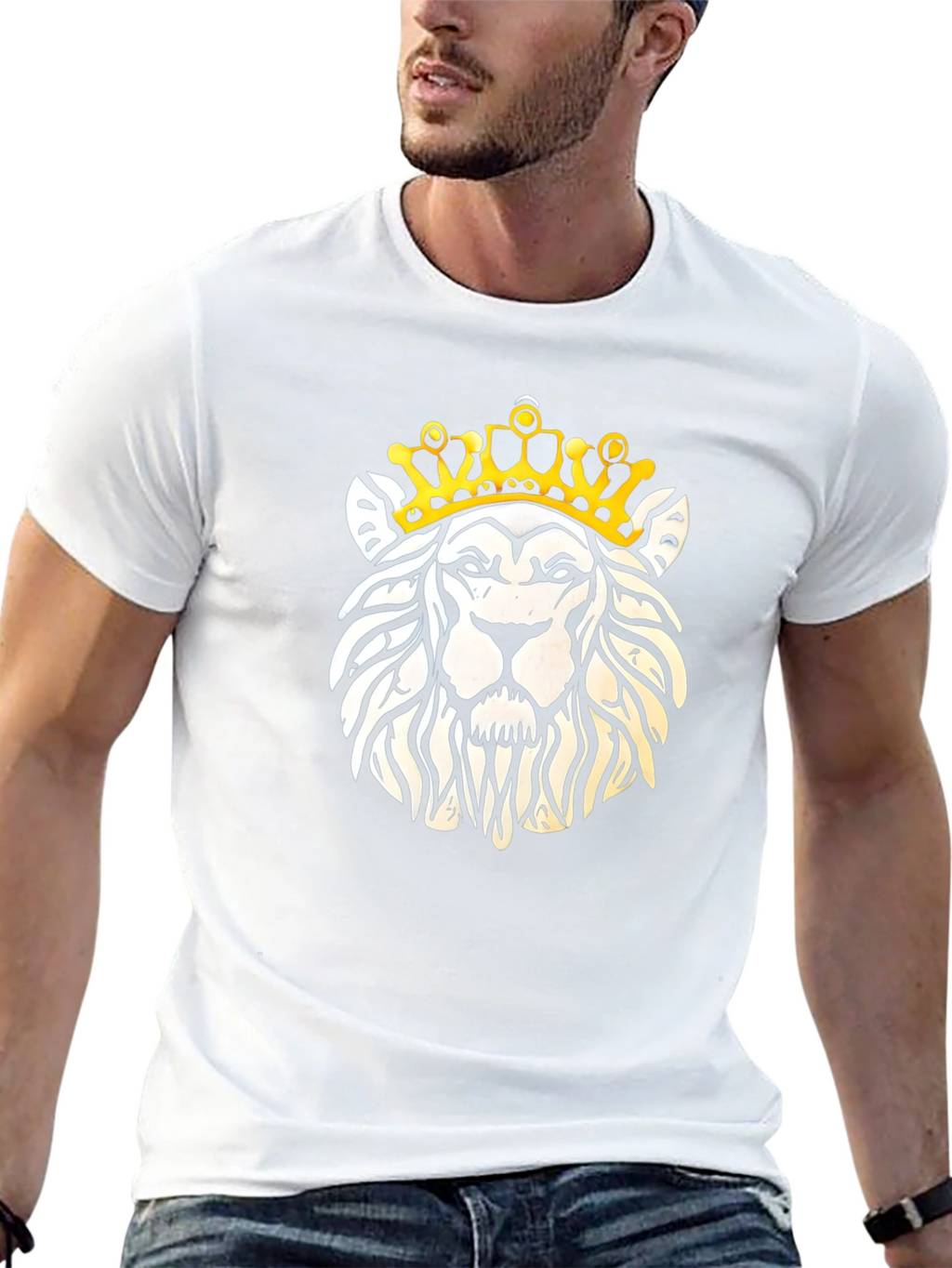 Lion Crown T-Shirt - Graphic Tee for Men