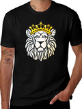 Lion Crown T-Shirt - Graphic Tee for Men