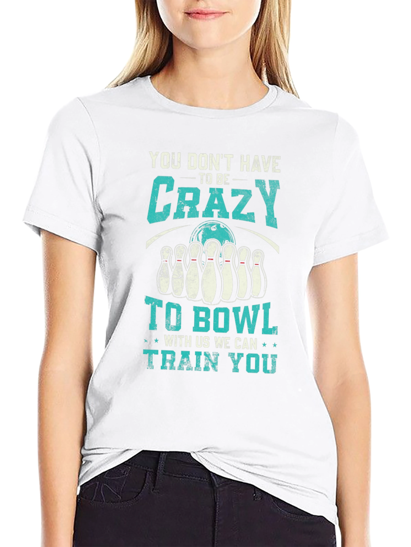 Crazy to Bowl Graphic T-Shirt
