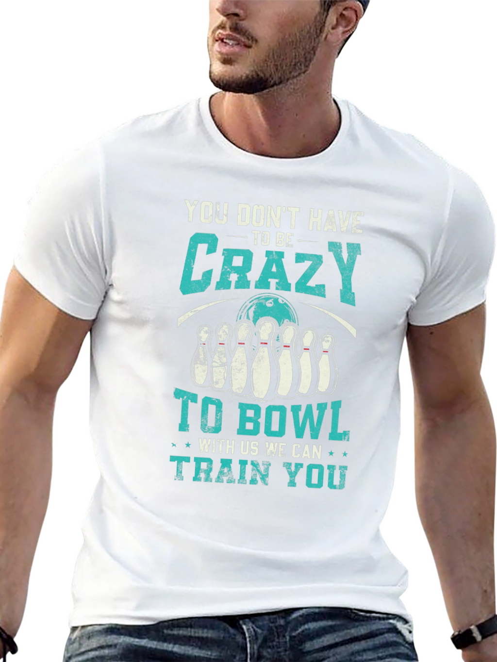 Crazy to Bowl Graphic T-Shirt