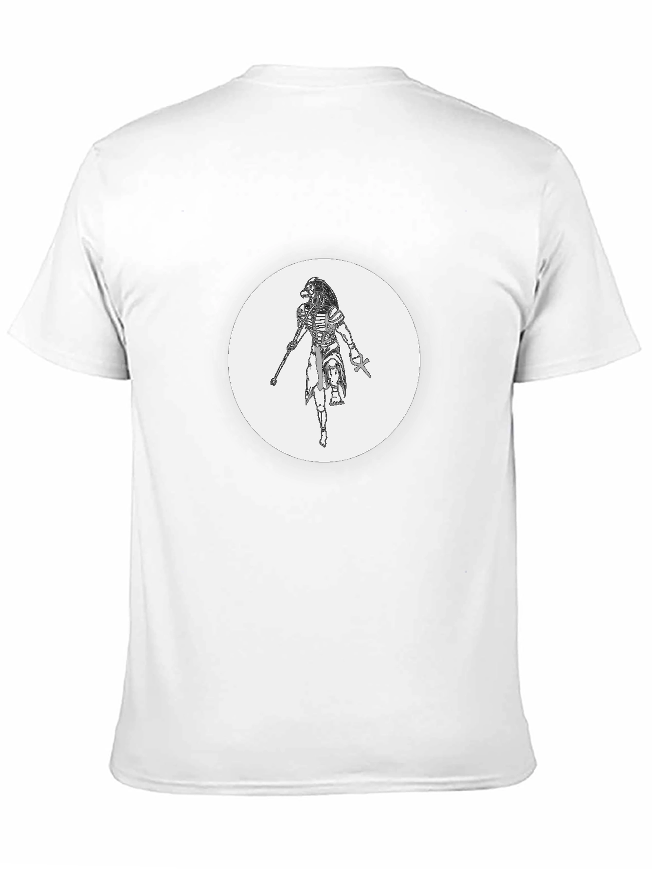 Mens Black Graphic T-Shirt - Egyptian God Design