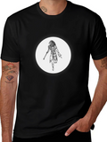 Mens Black Graphic T-Shirt - Egyptian God Design