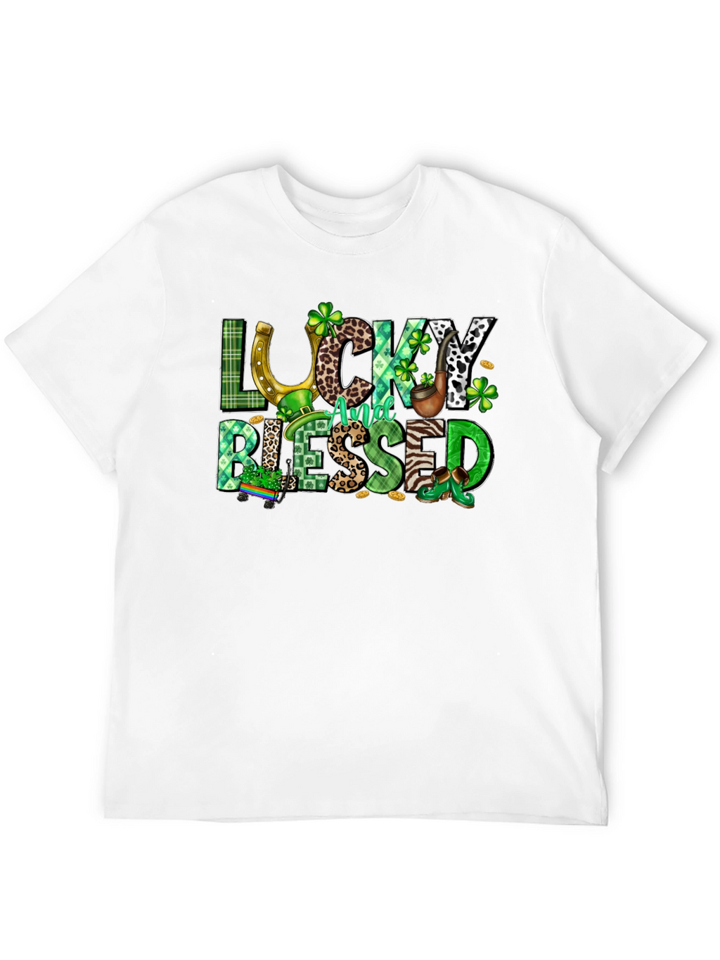 Lucky And Blessed St. Patricks Day T-Shirt
