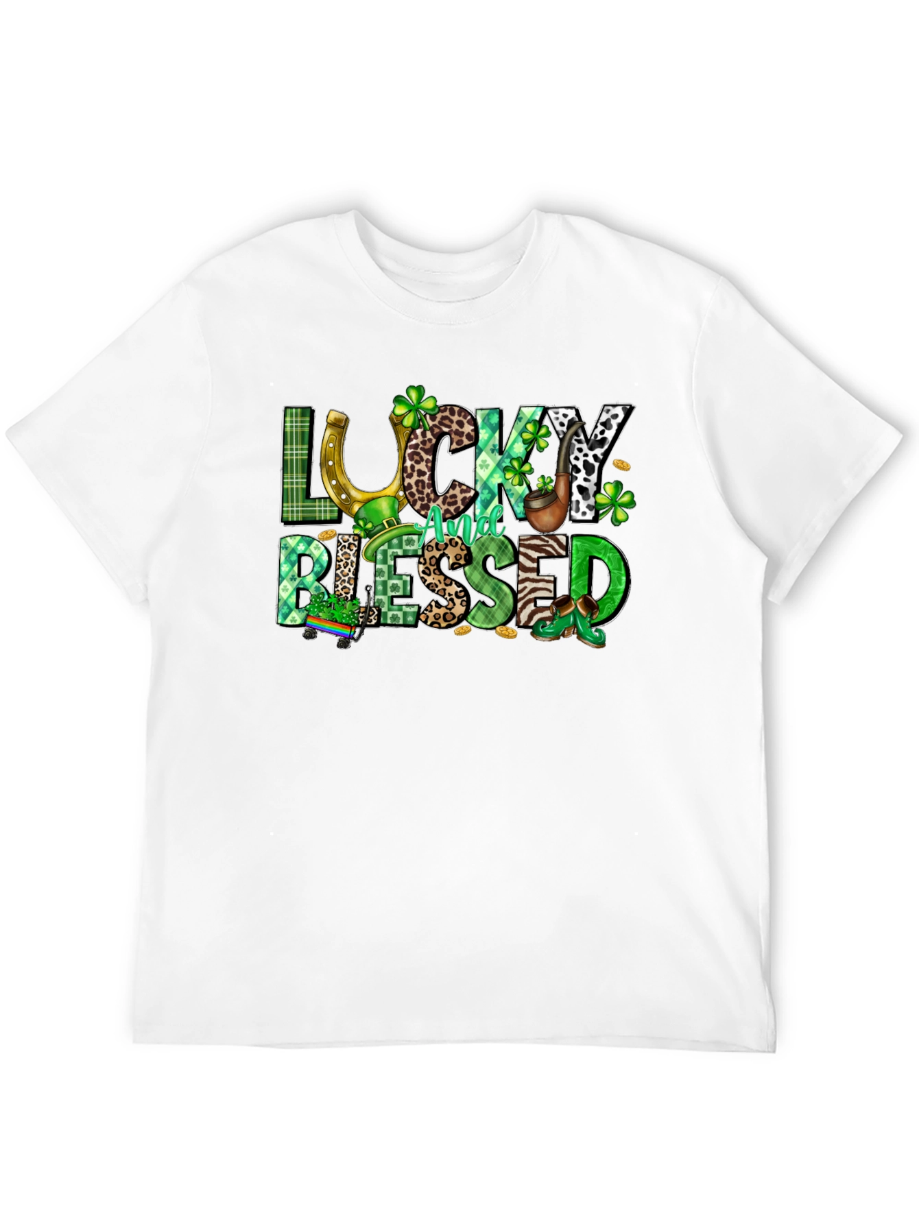 Lucky And Blessed St. Patricks Day T-Shirt