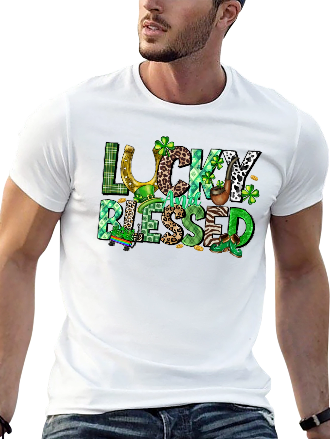 Lucky And Blessed St. Patricks Day T-Shirt