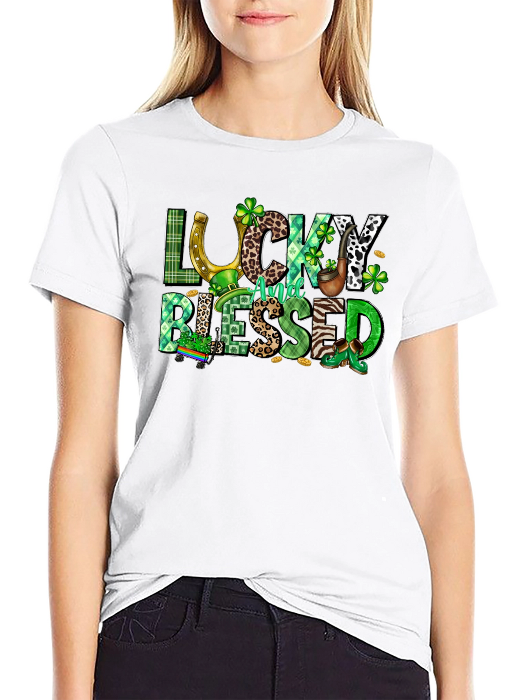 Lucky And Blessed St. Patricks Day T-Shirt