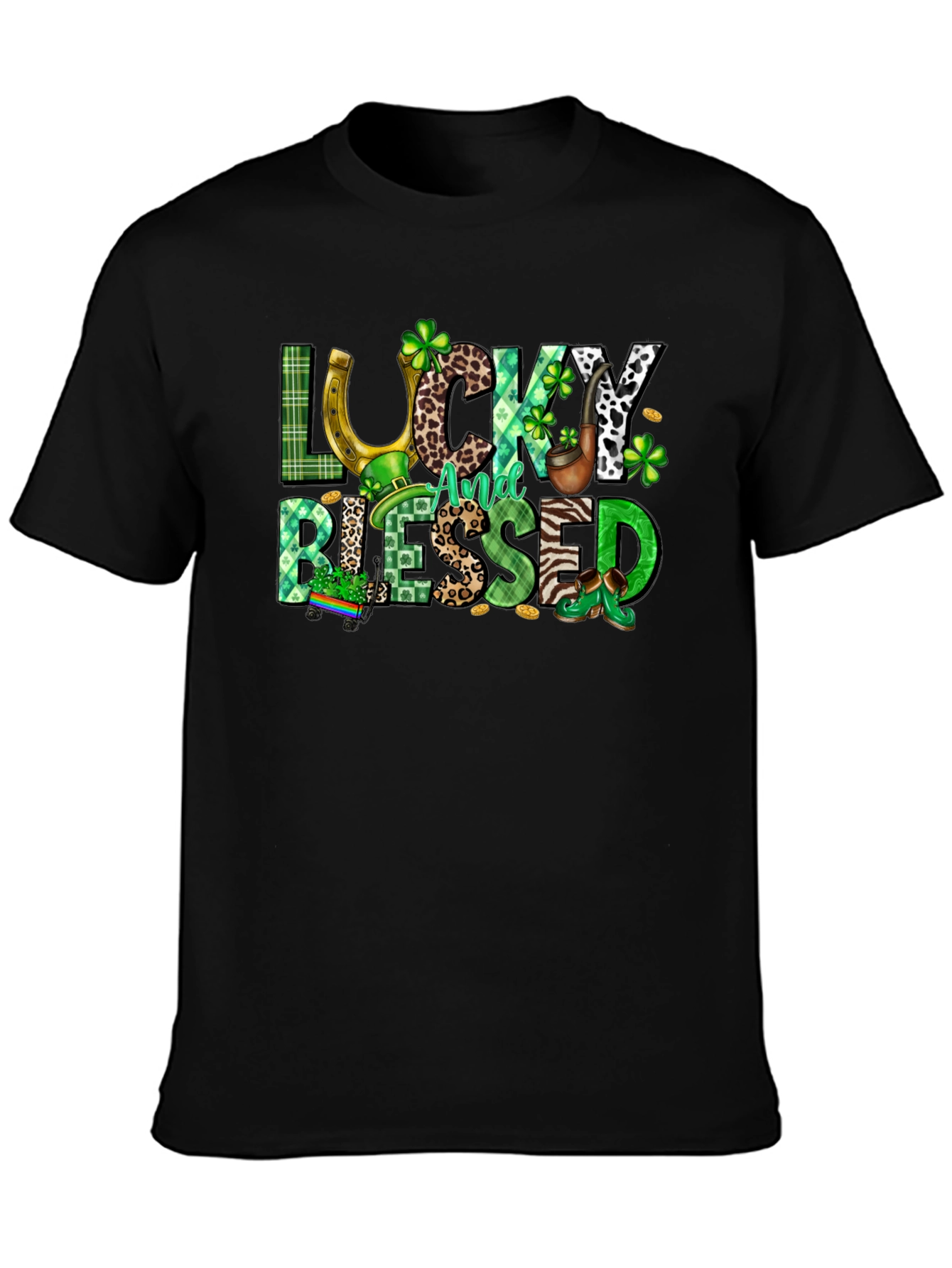Lucky And Blessed St. Patricks Day T-Shirt