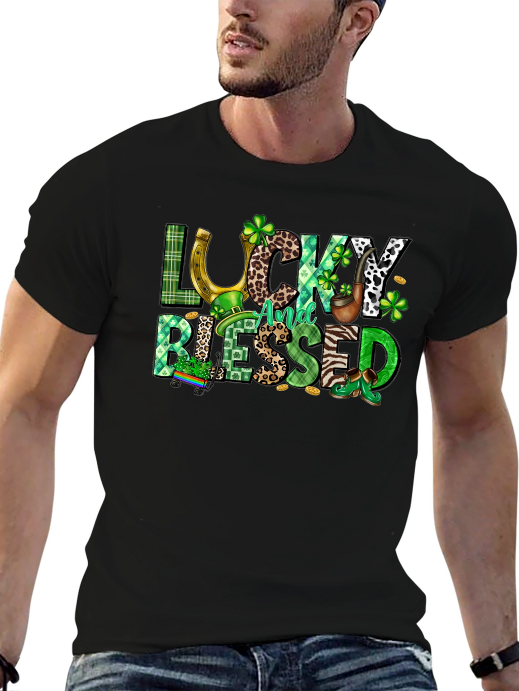 Lucky And Blessed St. Patricks Day T-Shirt