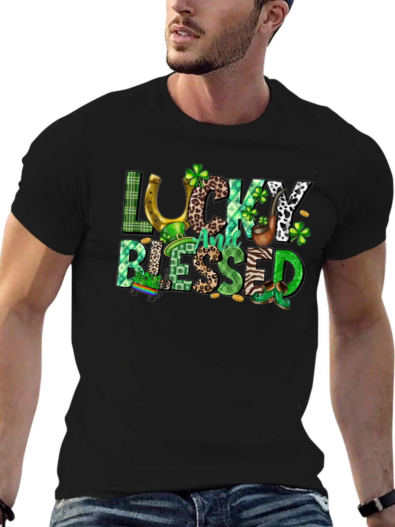 Lucky And Blessed St. Patricks Day T-Shirt