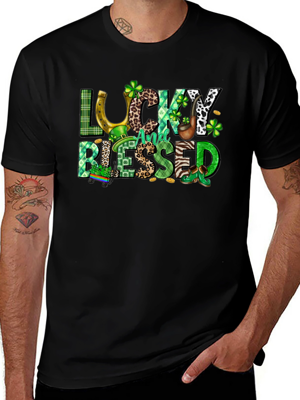 Lucky And Blessed St. Patricks Day T-Shirt