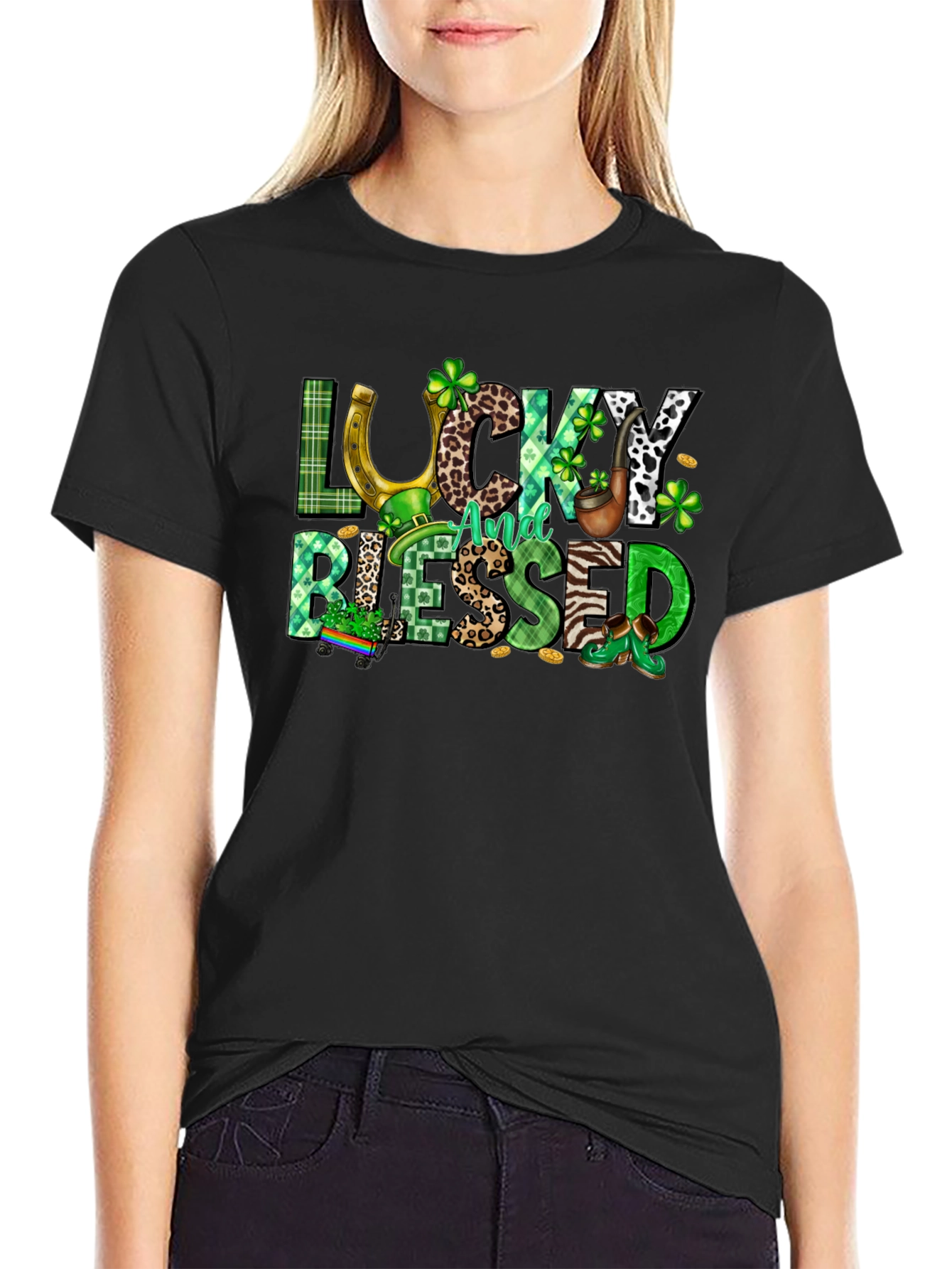 Lucky And Blessed St. Patricks Day T-Shirt