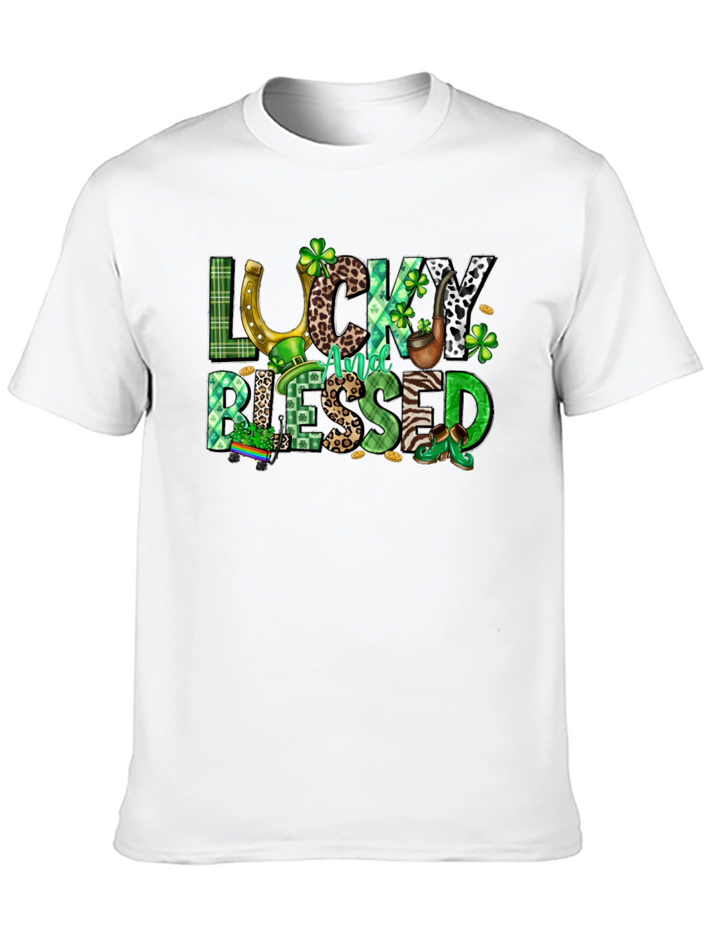 Lucky And Blessed St. Patricks Day T-Shirt