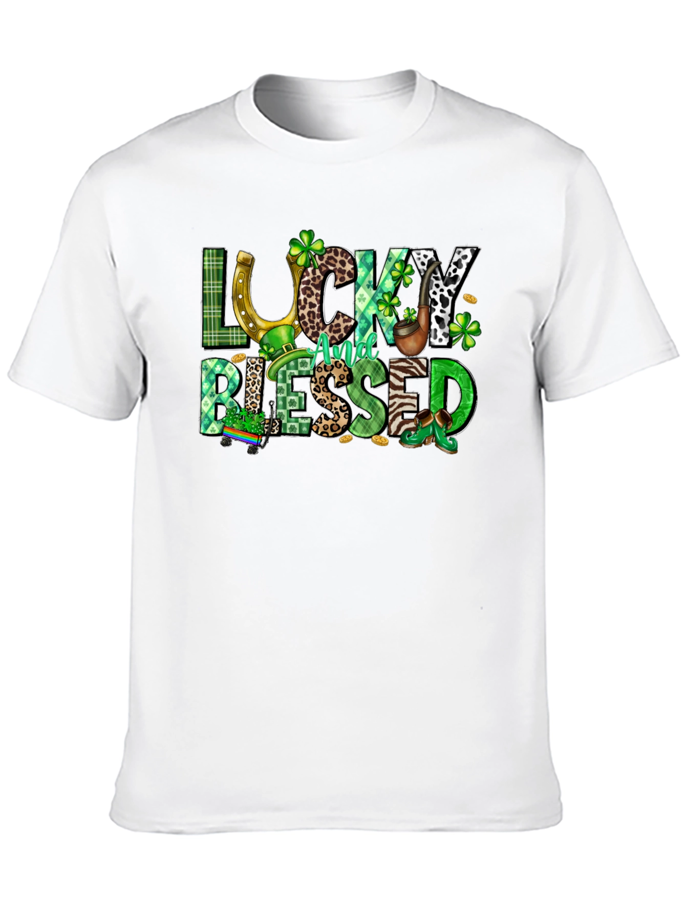 Lucky And Blessed St. Patricks Day T-Shirt