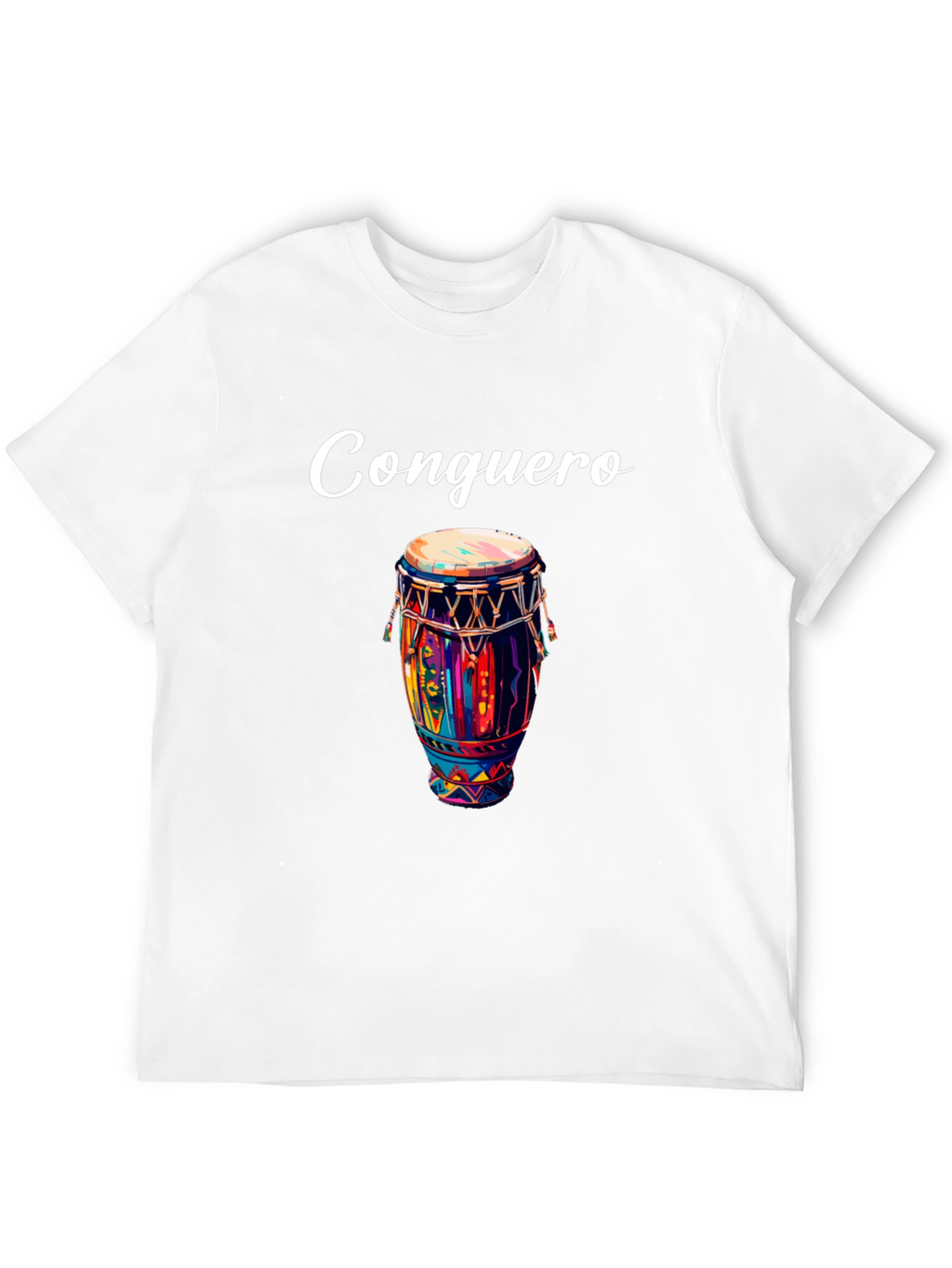Conguero Drum T-Shirt - Unique Musical Design