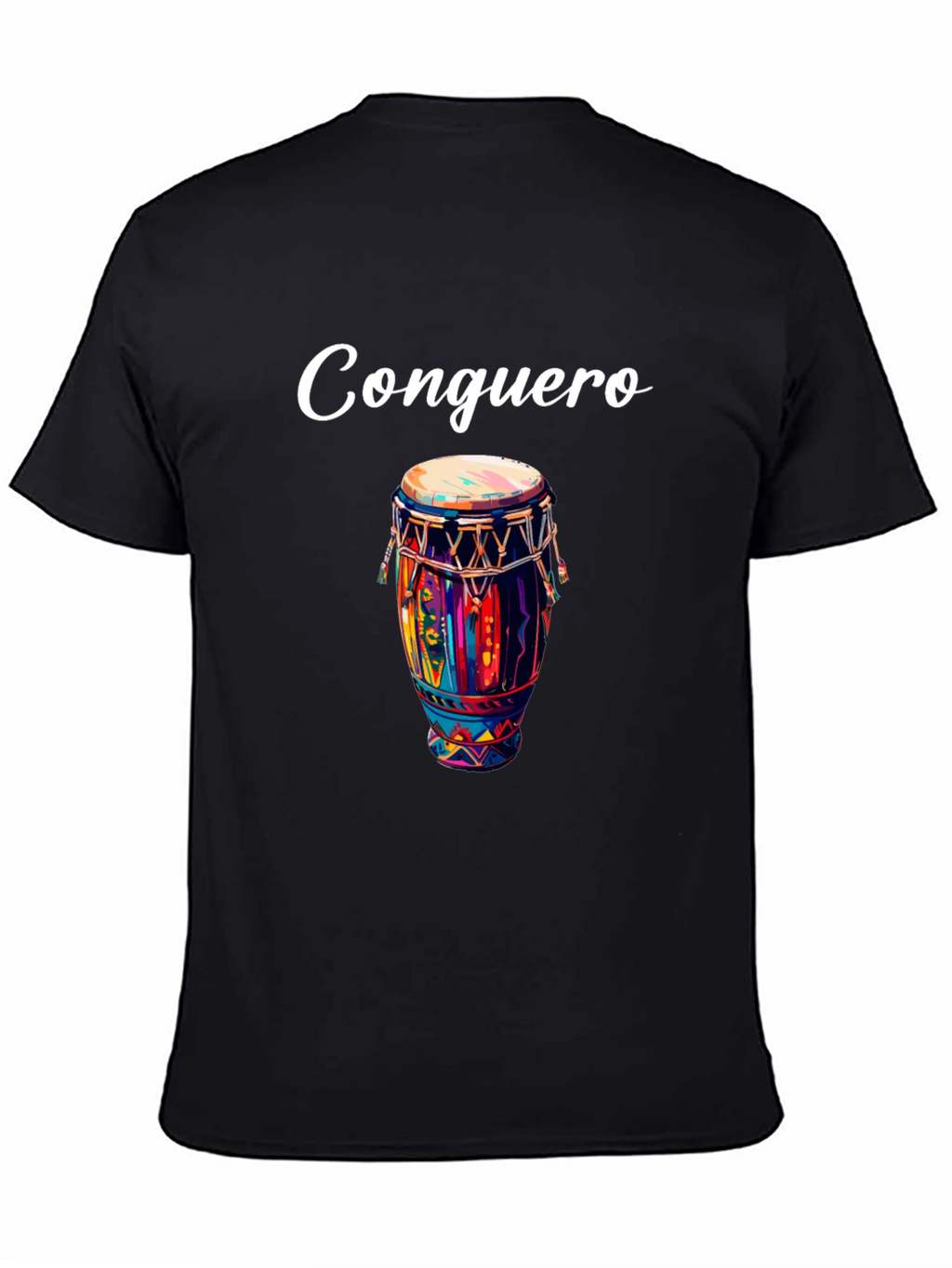 Conguero Drum T-Shirt - Unique Musical Design