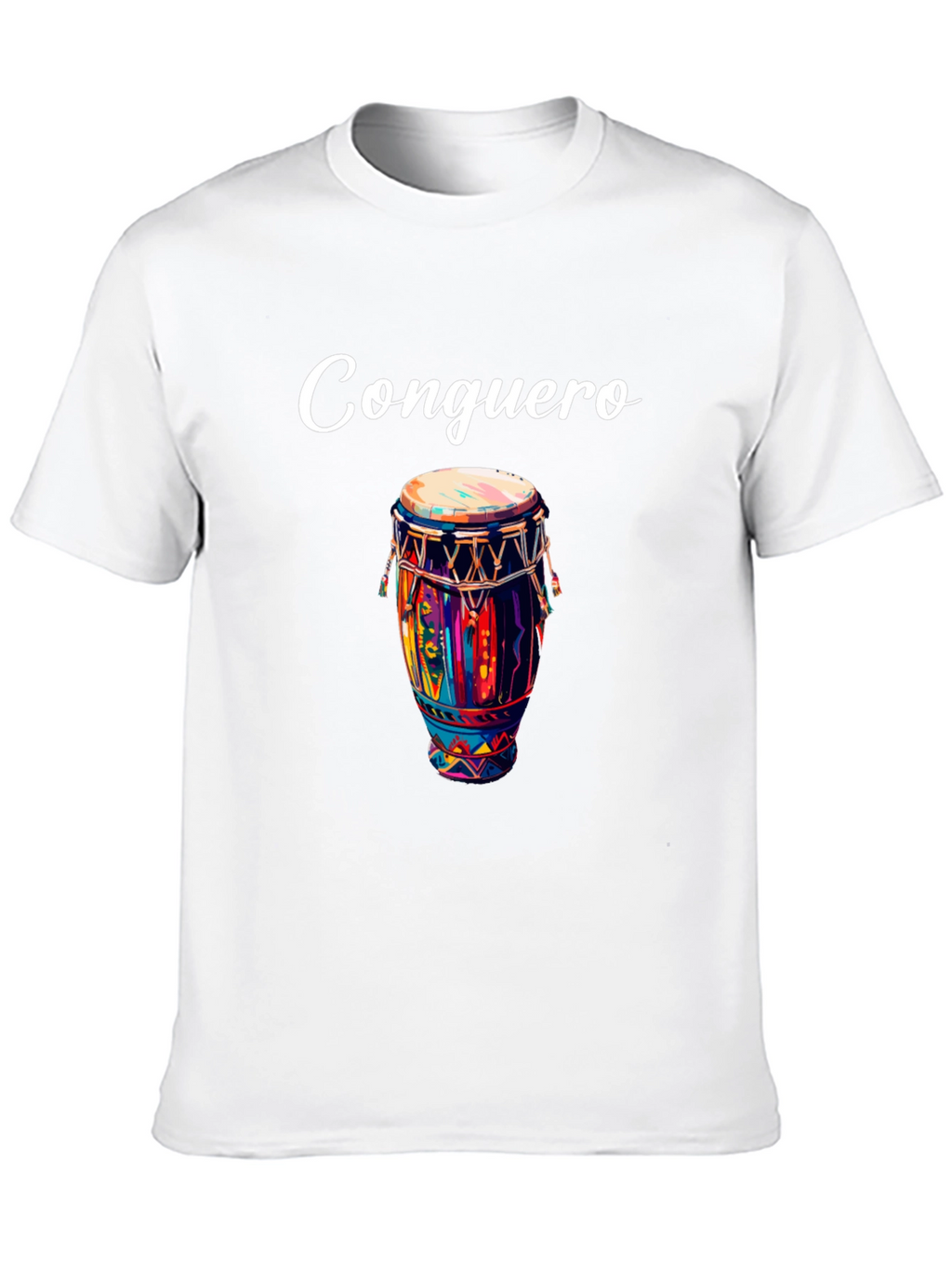Conguero Drum T-Shirt - Unique Musical Design
