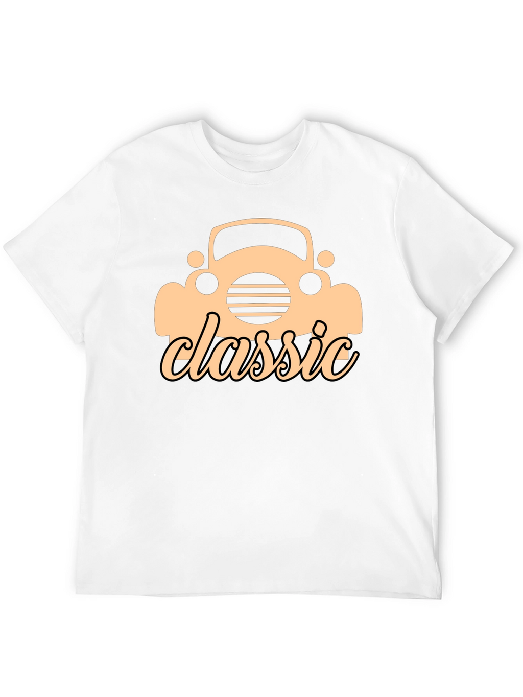 Classic Car Graphic Black T-Shirt