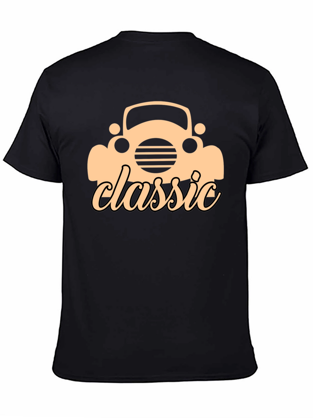 Classic Car Graphic Black T-Shirt