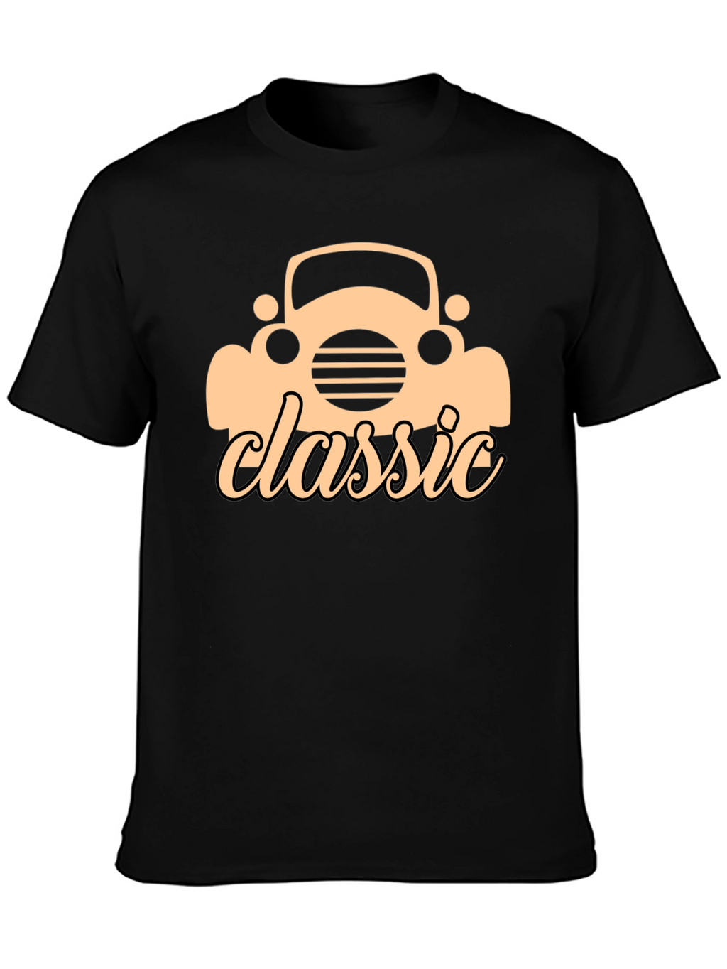 Classic Car Graphic Black T-Shirt