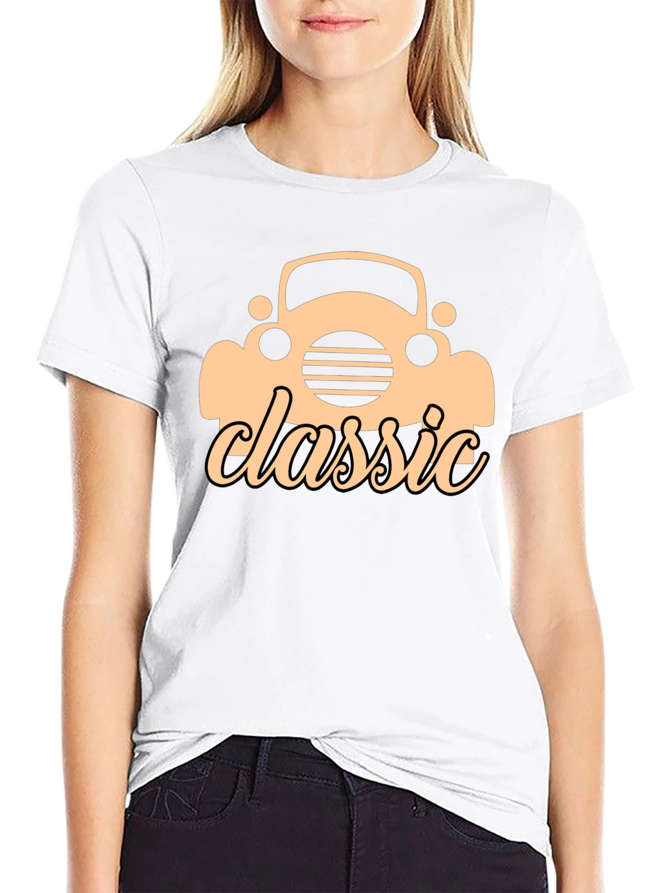 Classic Car Graphic Black T-Shirt