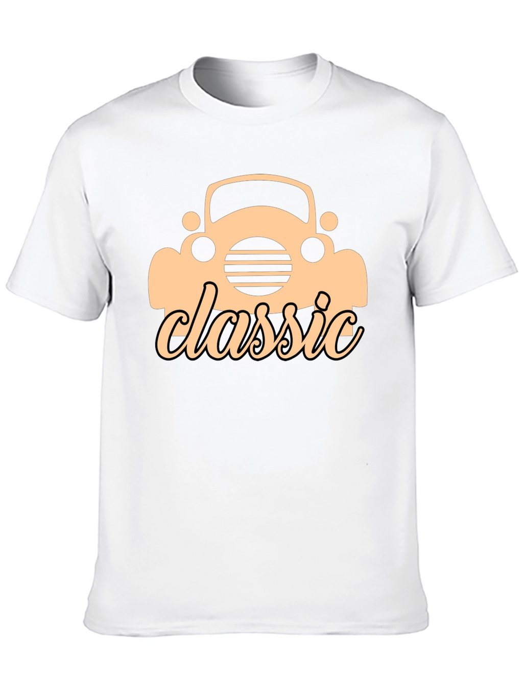 Classic Car Graphic Black T-Shirt