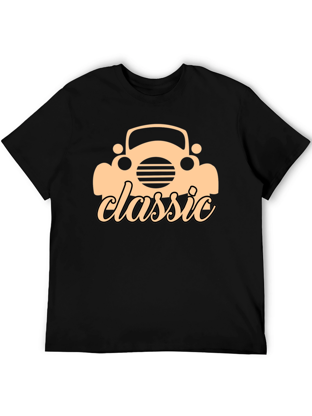 Classic Car Graphic Black T-Shirt