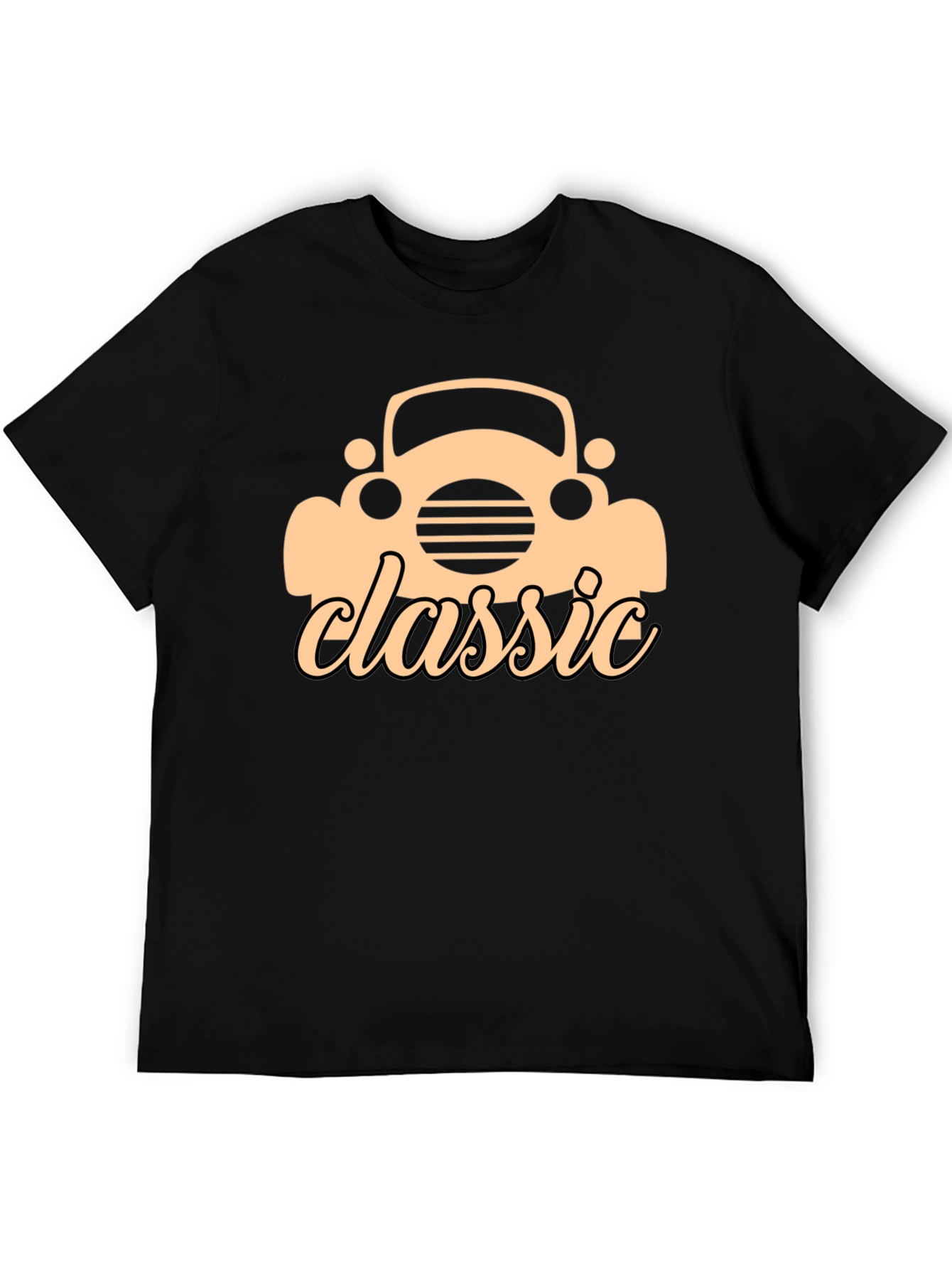 Classic Car Graphic Black T-Shirt