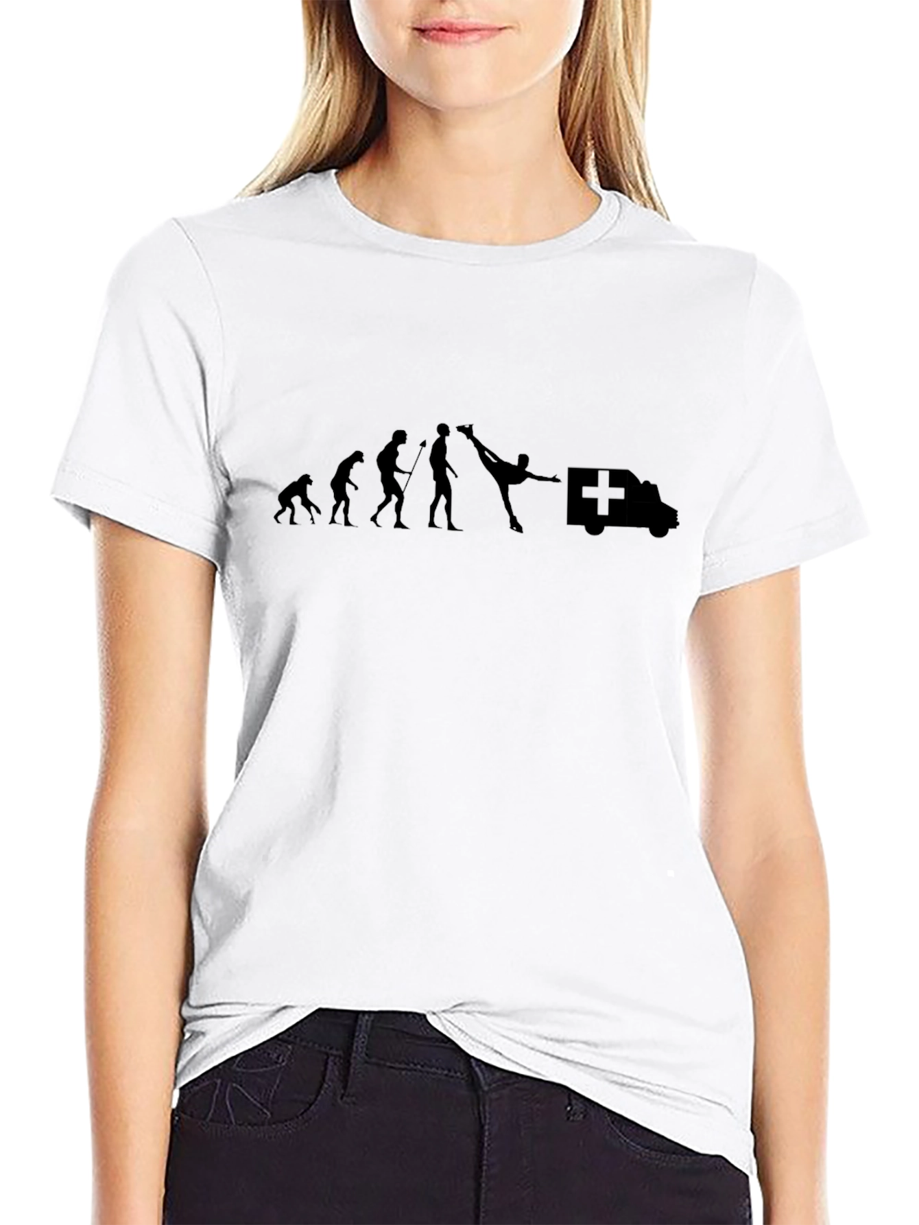 Evolution of Kicking Ambulance T-Shirt