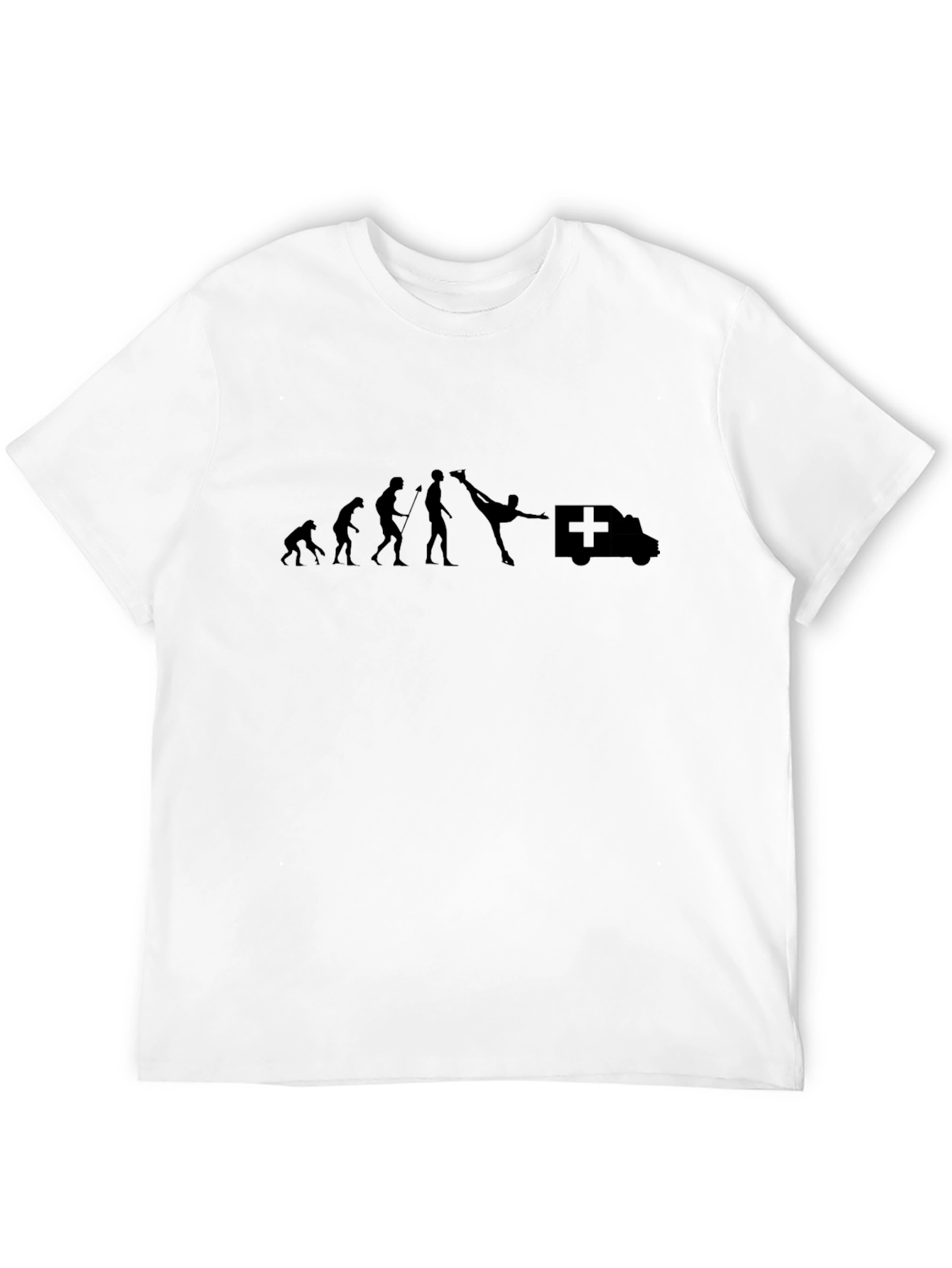 Evolution of Kicking Ambulance T-Shirt