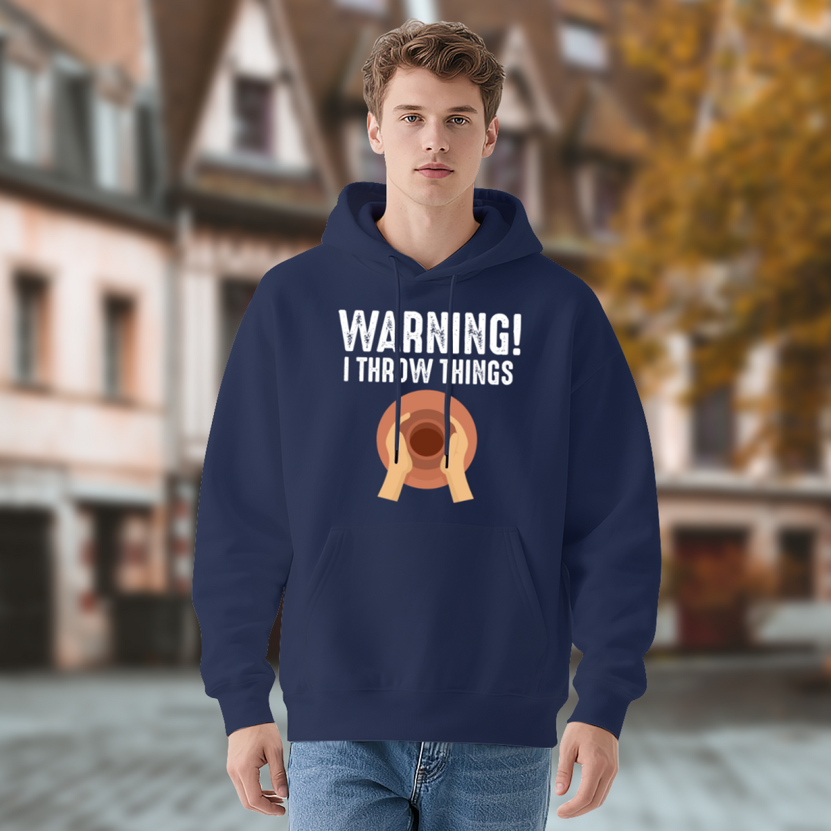 Modern Style Graphic Hoodie - Eye-Catching Design #0511