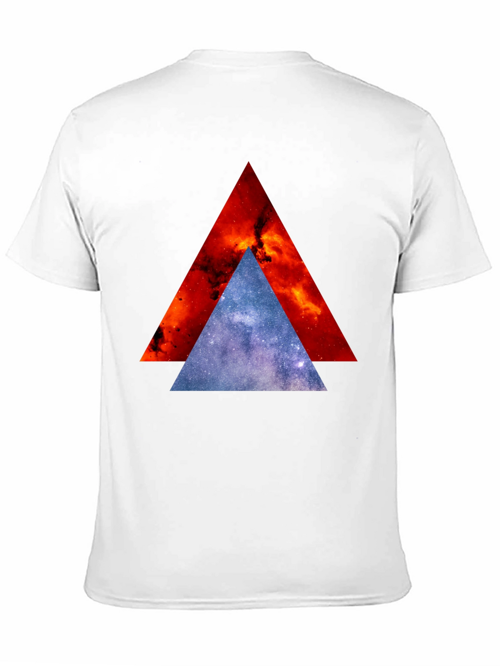 Cosmic Triangle Graphic Tee - Modern Geometric Design
