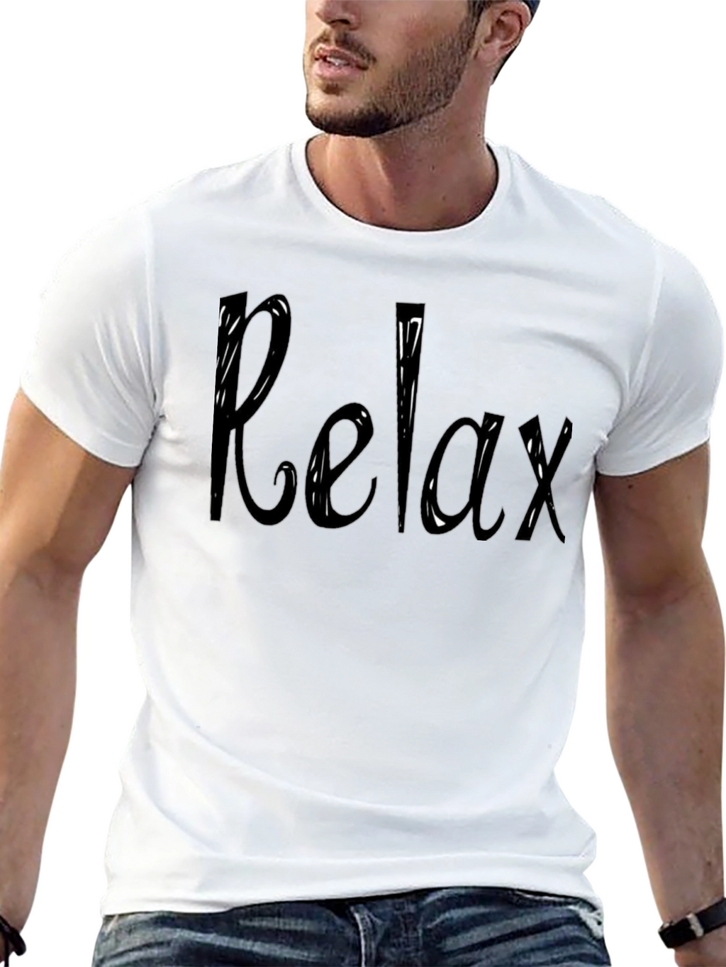 Relax Graphic Tee - Soft Cotton Comfort