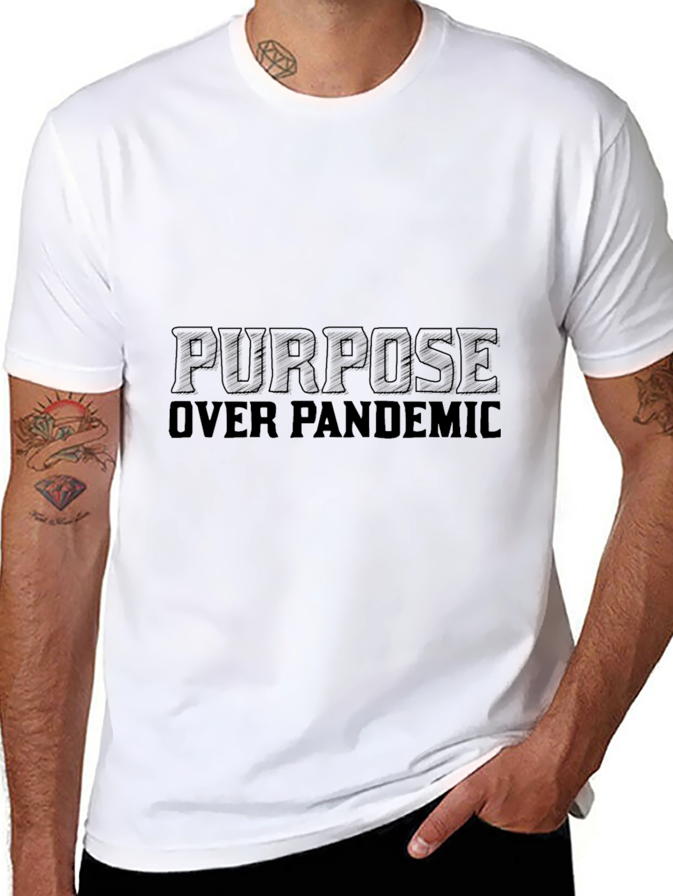 Purpose Over Pandemic Black T-Shirt