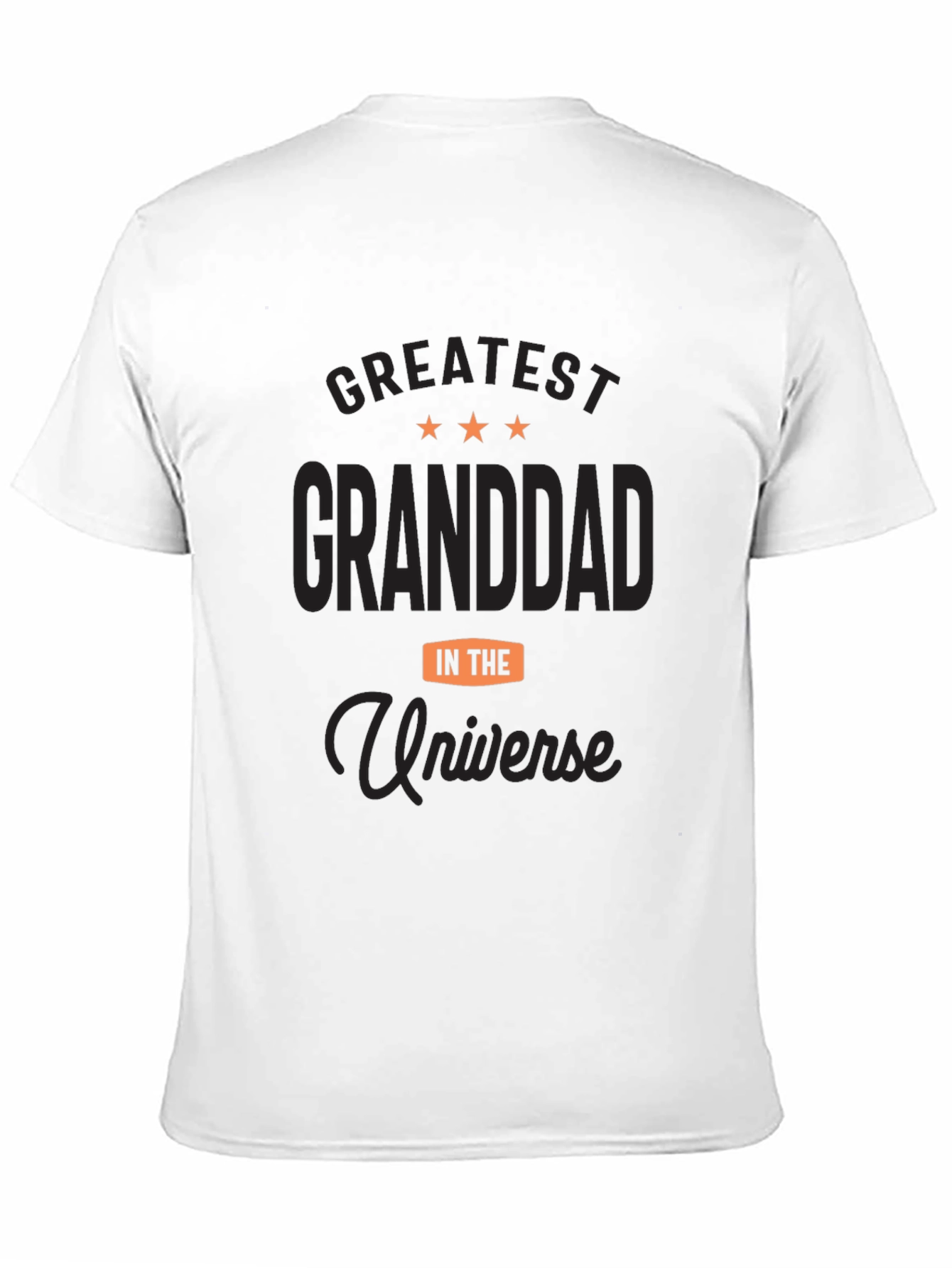 Greatest Granddad Universe Black T-Shirt
