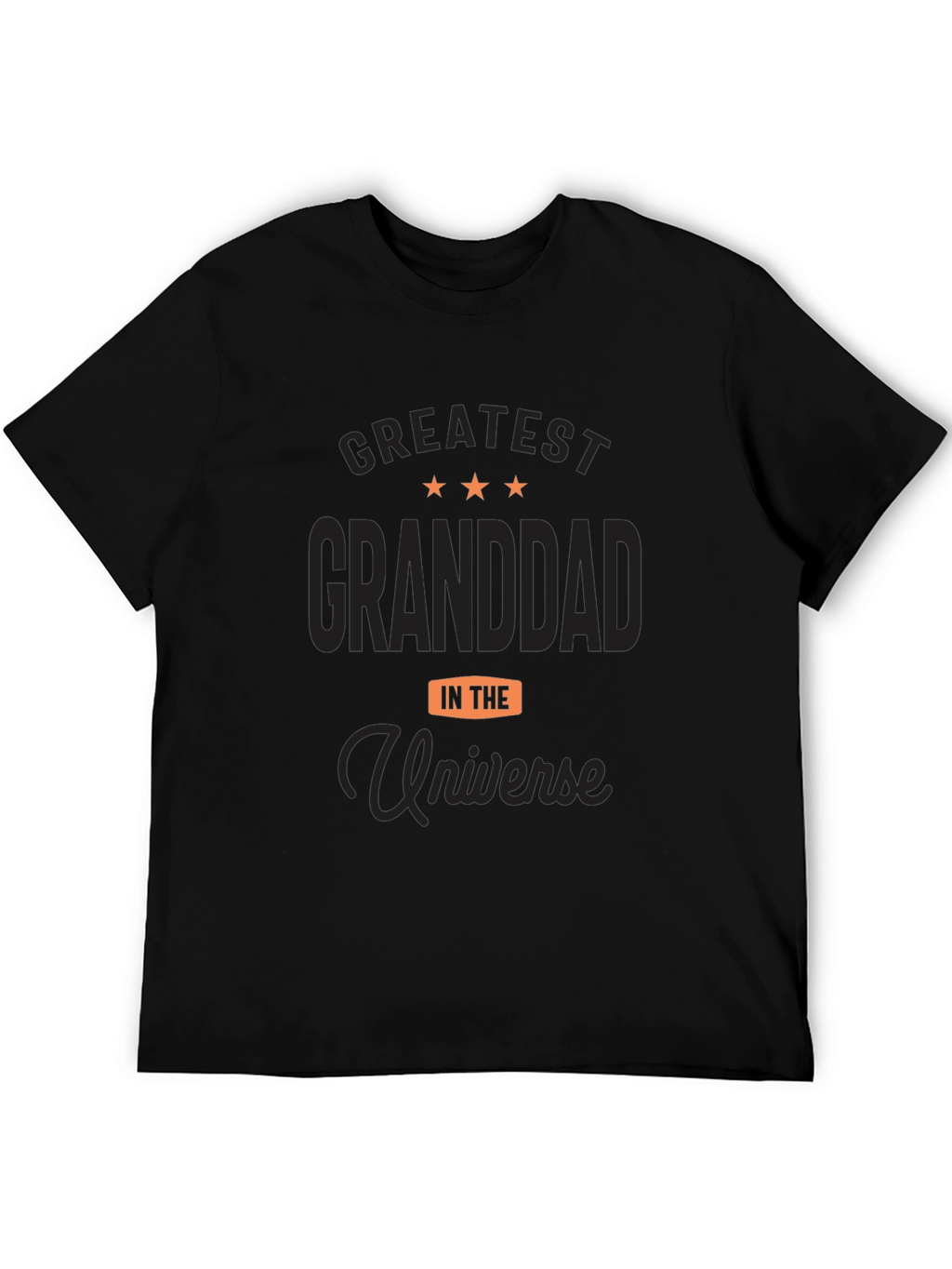 Greatest Granddad Universe Black T-Shirt