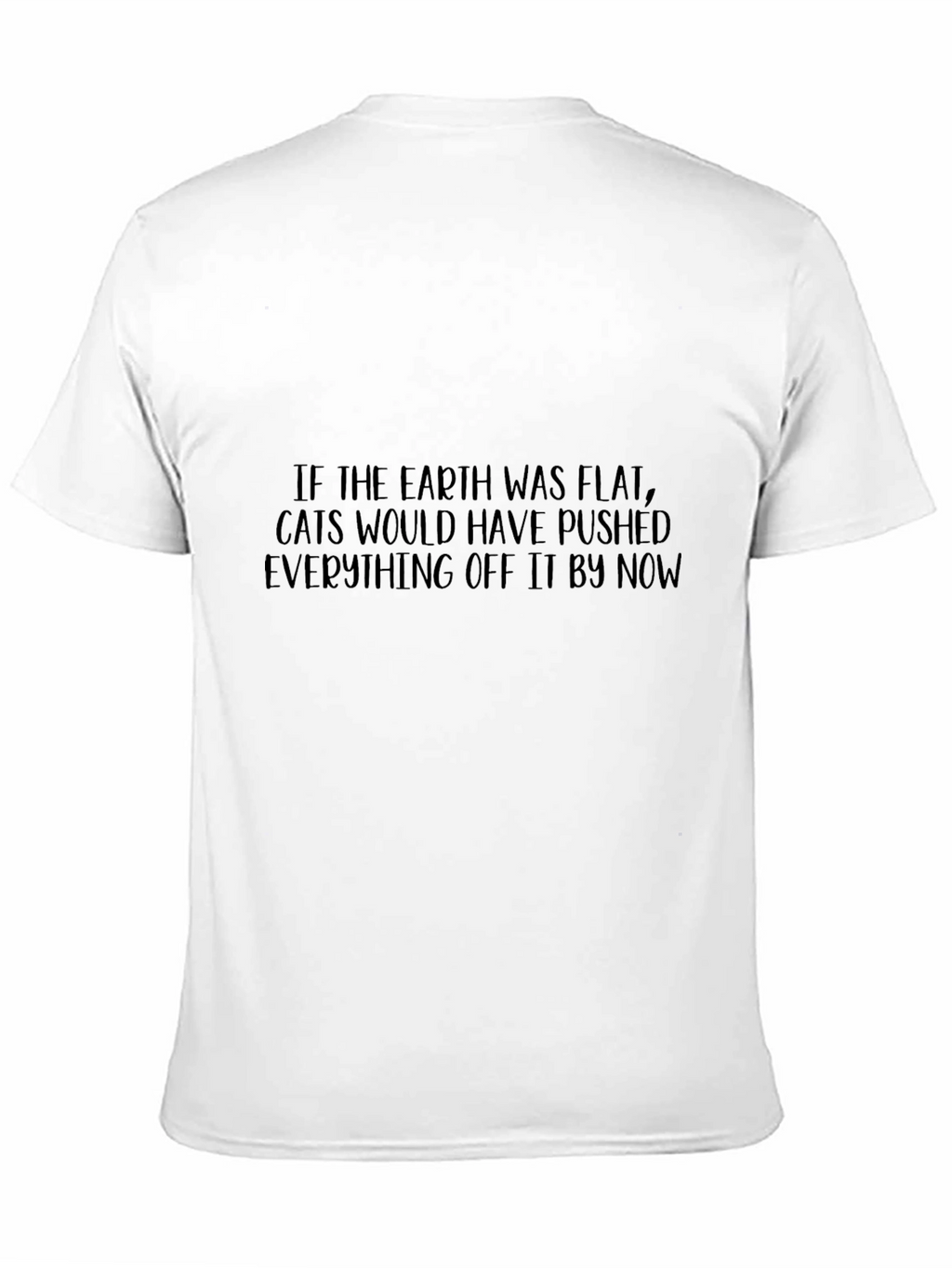 Flat Earth Cat T-Shirt - Funny Novelty Tee