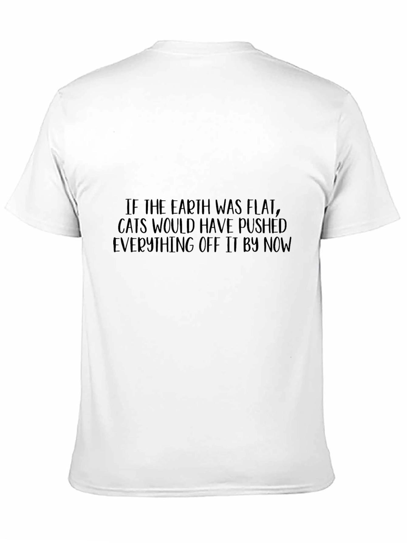 Flat Earth Cat T-Shirt - Funny Novelty Tee